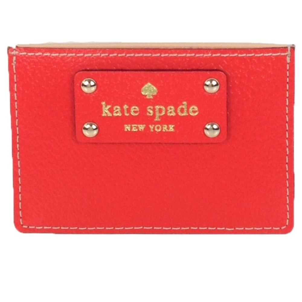 Kate Spade New York Wellesley Graham Leather Credit Card Case, Empire Red